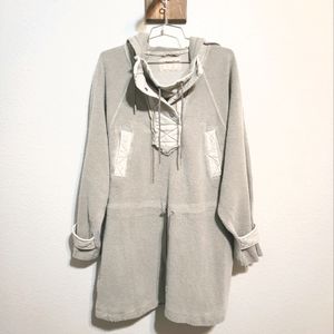 We The Free Gray Fleece Utility Jacket